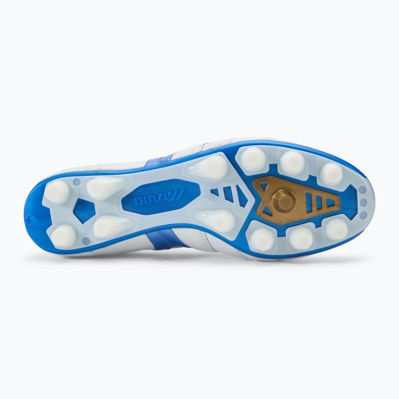 Кросівки футбольні чоловічі Mizuno Morelia II Elite Md white/laser blue/gold 4