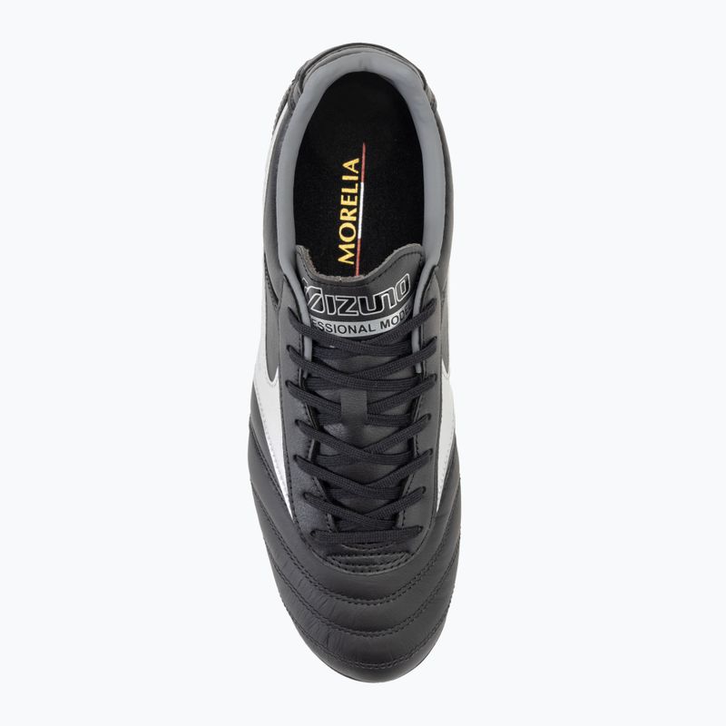 Кросівки футбольні чоловічі Mizuno Morelia II Pro MD black/galaxy silver/dark shadow 5