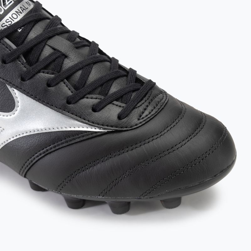 Кросівки футбольні чоловічі Mizuno Morelia II Pro MD black/galaxy silver/dark shadow 7