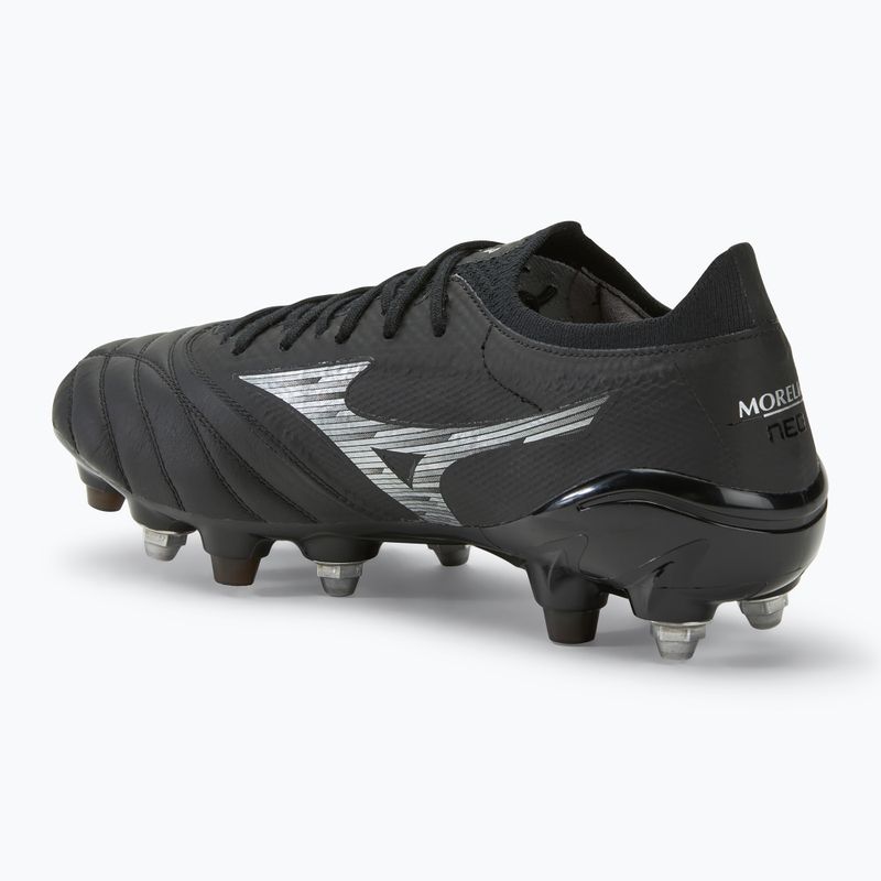 Кросівки футбольні чоловічі Mizuno Morelia Neo IV β Elite MIX black/galaxy silver 3