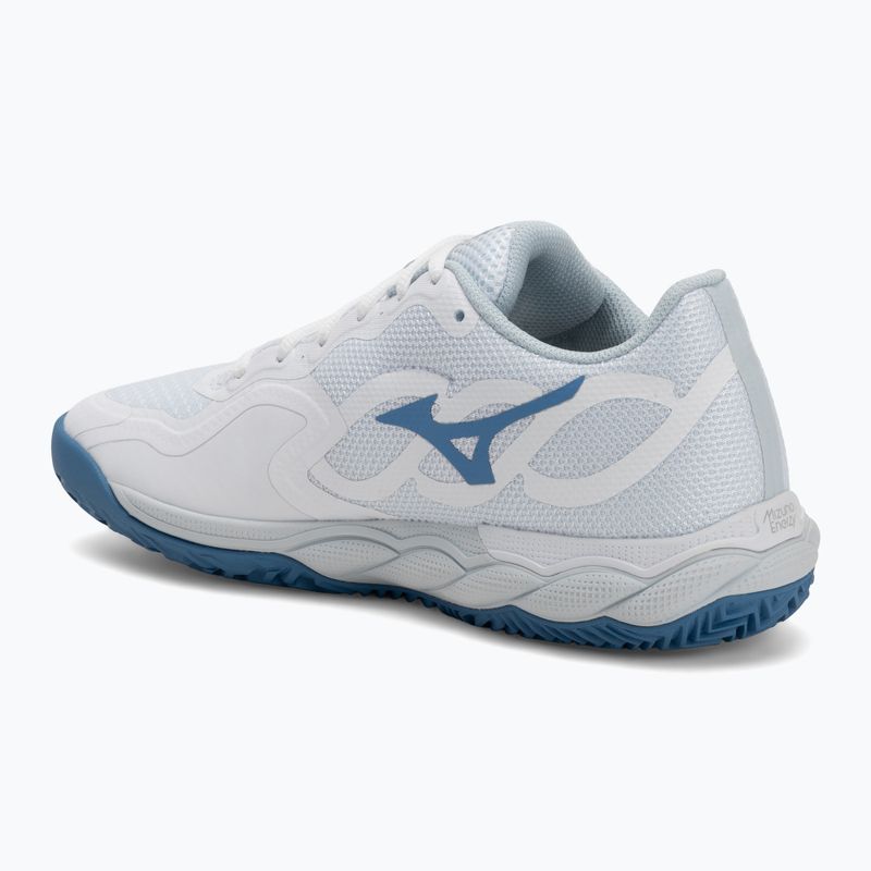 Кросівки тенісні жіночі Mizuno Wave Enforce Court CC white/ parisian blue/ plein air 3