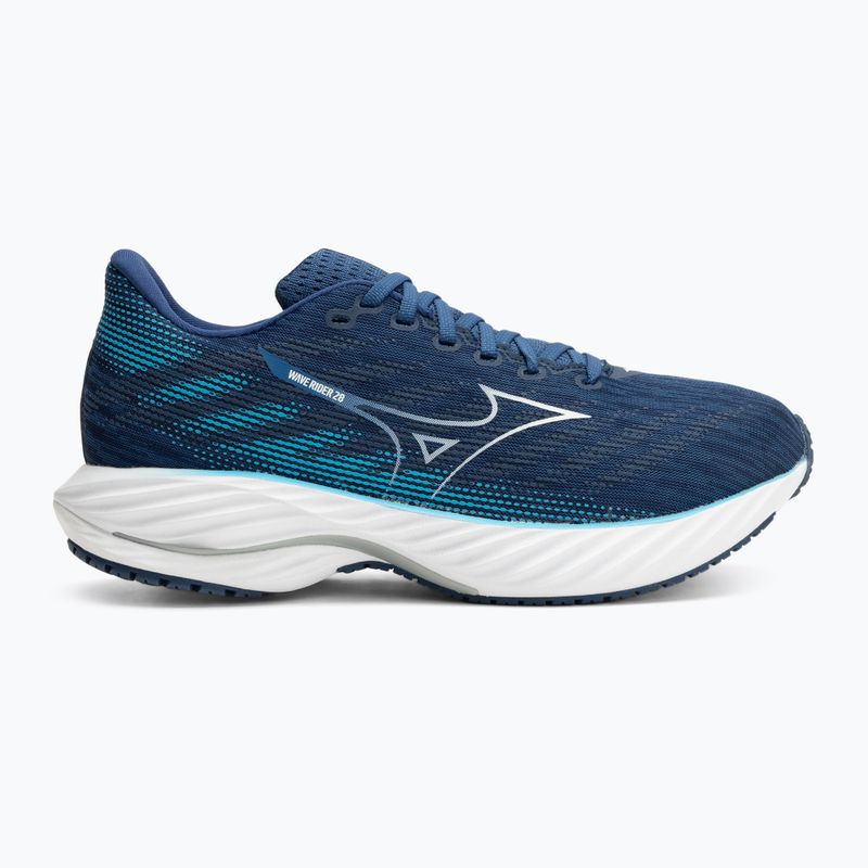 Кросівки для бігу чоловічі Mizuno Wave Rider 28 estate blue/white/river blue 2