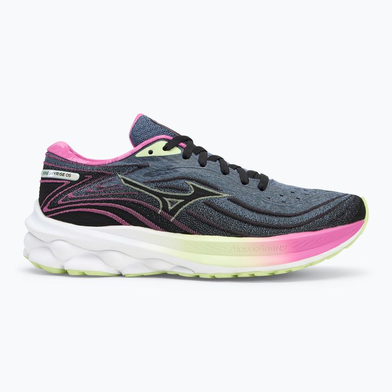 Кросівки для бігу жіночі Mizuno Wave Skyrise 5 Roxy wild wind/black/rosebud 2