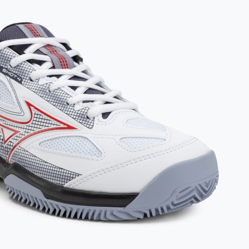 Кросівки для паделю чоловічі Mizuno Break Shot 4 Padel white/salsa/aleutian 7