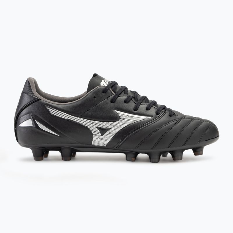 Кросівки футбольні чоловічі Mizuno Morelia Neo IV Pro FG black/galaxy silver 2