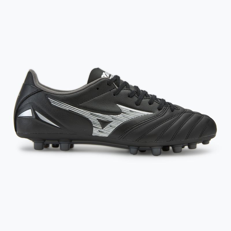 Кросівки футбольні чоловічі Mizuno Morelia Neo IV Pro AG black/galaxy silver 2