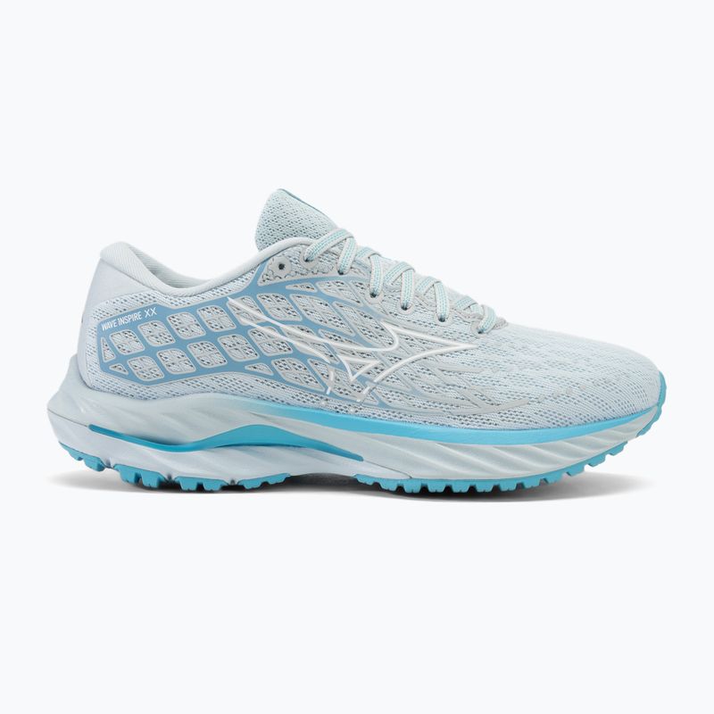 Кросівки для бігу жіночі Mizuno Wave Inspire 20 plein air/white/river blue 2