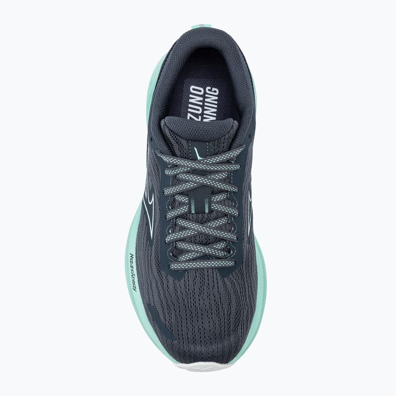 Кросівки для бігу жіночі Mizuno Wave Revolt 3 india ink/neo silver/dusty jade green 5