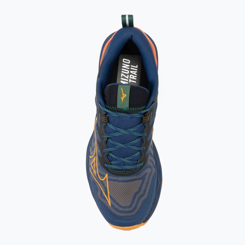 Чоловічі бігові кросівки Mizuno Wave Daichi 8 estate blue/apricot/spicy orange 5