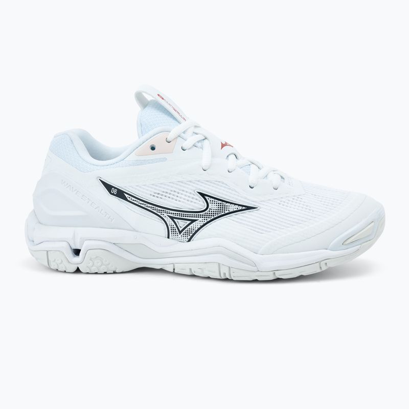 Кросівки для гандболу жіночі Mizuno Wave Stealth 6 white/aleutian/cloud pink 2