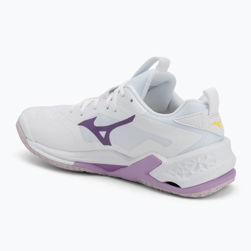 Кросівки гандбольні Mizuno Wav Stealth Neo 2 white / navy peony / peach parfait 3