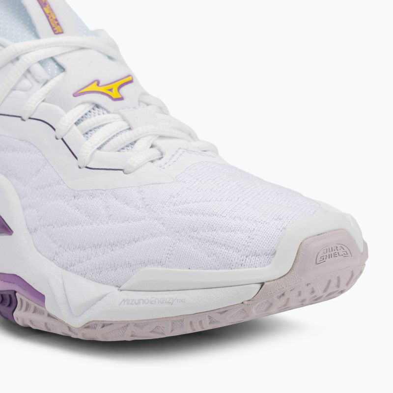 Кросівки гандбольні Mizuno Wav Stealth Neo 2 white / navy peony / peach parfait 7