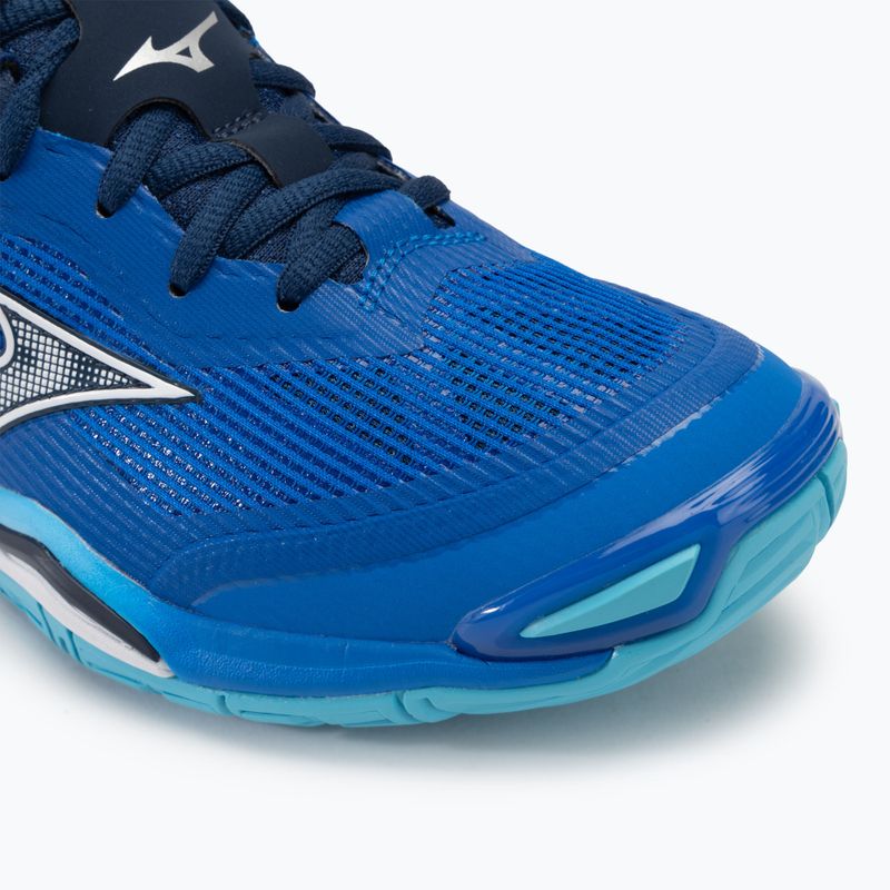 Кросівки для гандболу чоловічі Mizuno Wave Stealth 6 mugen blue/white/estate blue 7