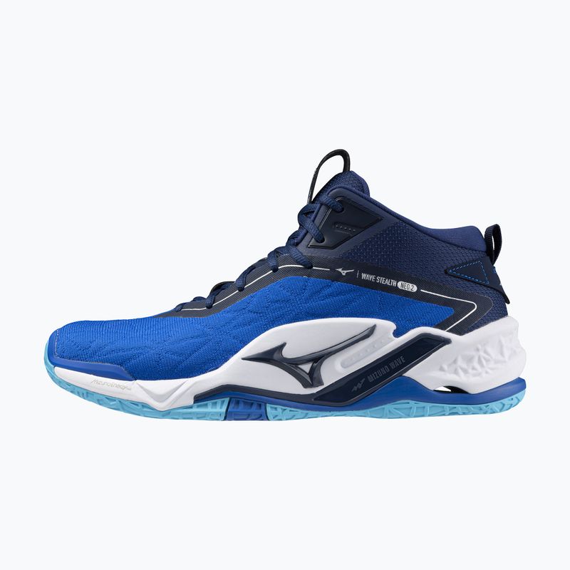 Кросівки для гандболу чоловічі Mizuno Wave Stealth Neo 2 Mid mugen blue/white/estate blue 8