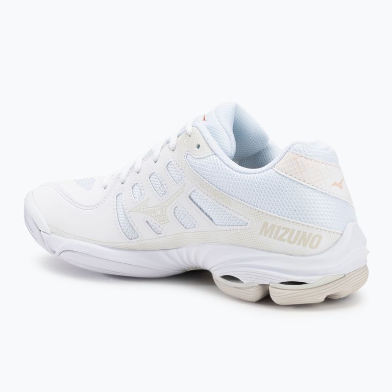 Кросівки волейбольні жіночі Mizuno Wave Voltage 2 white/aleutian/cloud pink 3