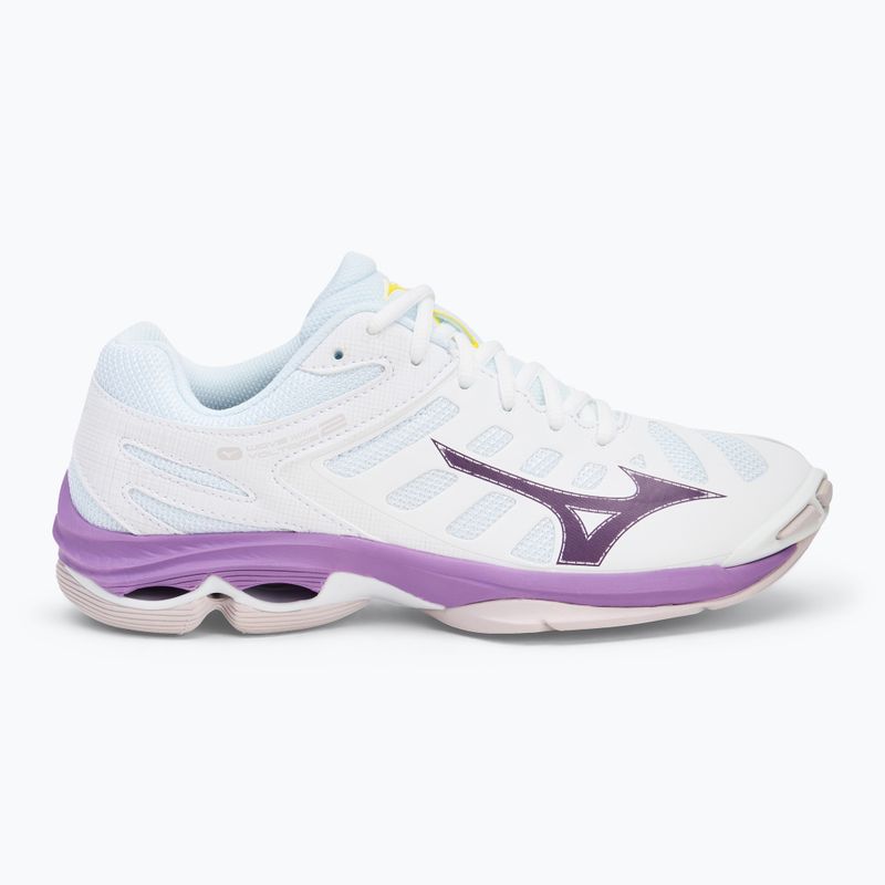 Кросівки для волейболу жіночі Mizuno Wave Voltage 2 white/patrician purple/quince 2
