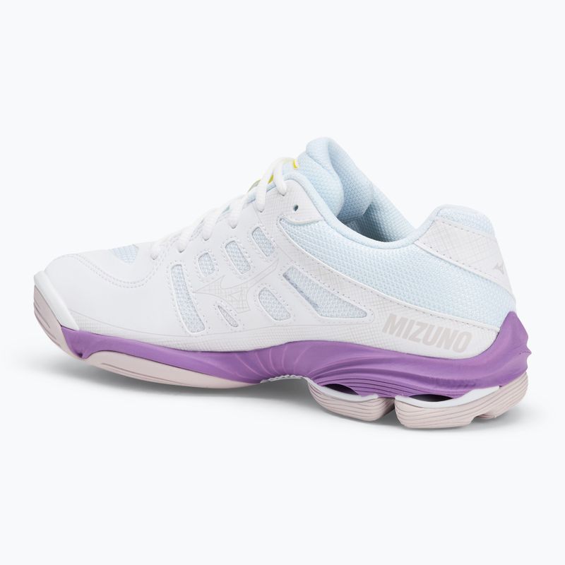 Кросівки для волейболу жіночі Mizuno Wave Voltage 2 white/patrician purple/quince 3