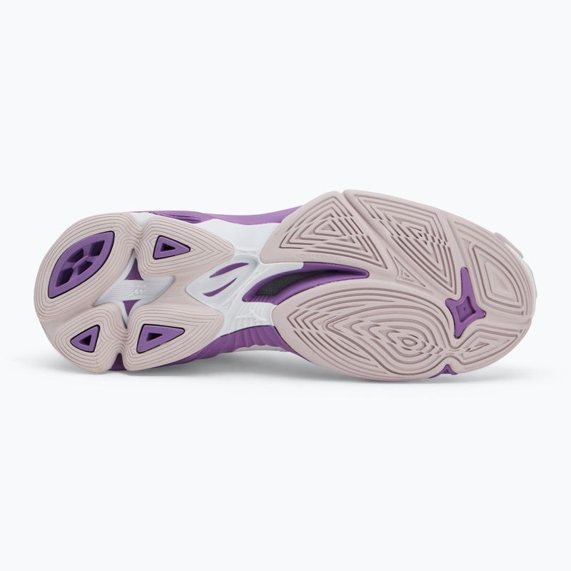 Кросівки для волейболу жіночі Mizuno Wave Voltage 2 white/patrician purple/quince 4