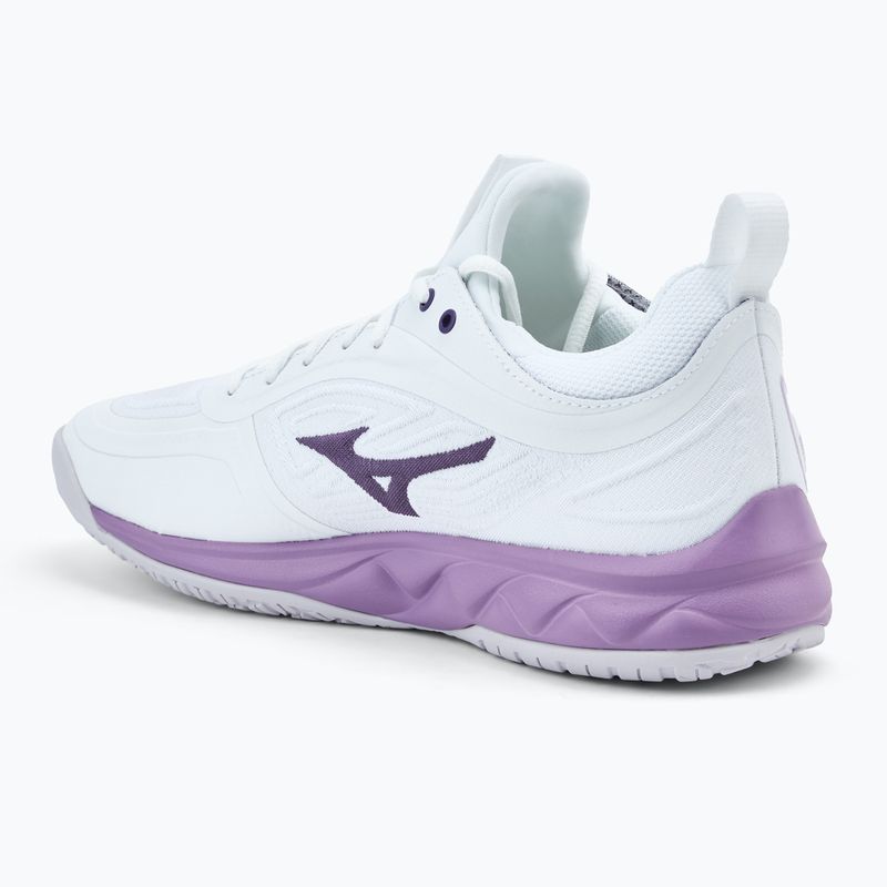 Кросівки волейбольні жіночі Mizuno Wave Luminous 3 white/patrician purple/quince 3