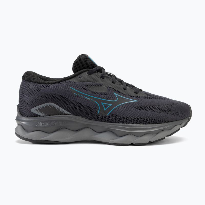 Кросівки для бігу чоловічі Mizuno Wave Serene GTX ebony/crystal teal/black 2