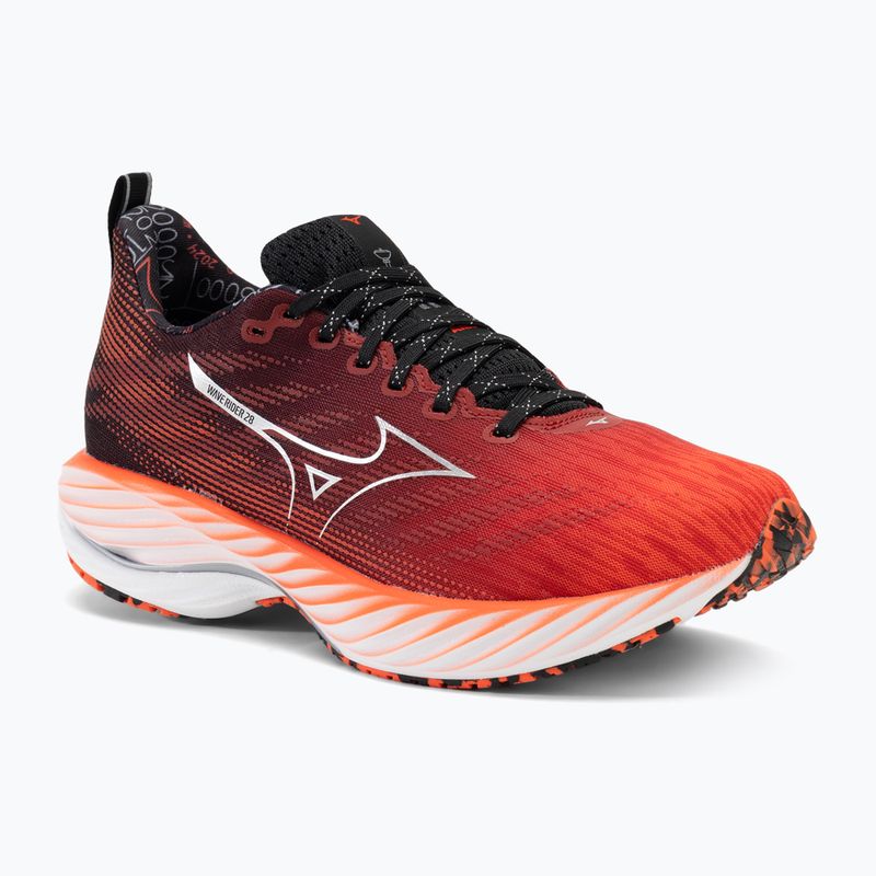 Кросівки для бігу чоловічі Mizuno Wave Rider 28 mizuno ignition red/silver/black