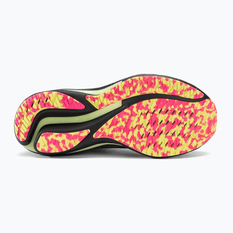 Чоловічі бігові кросівки Mizuno Wave Rider 28 чорний/сріблястий/сонячний лайм 4