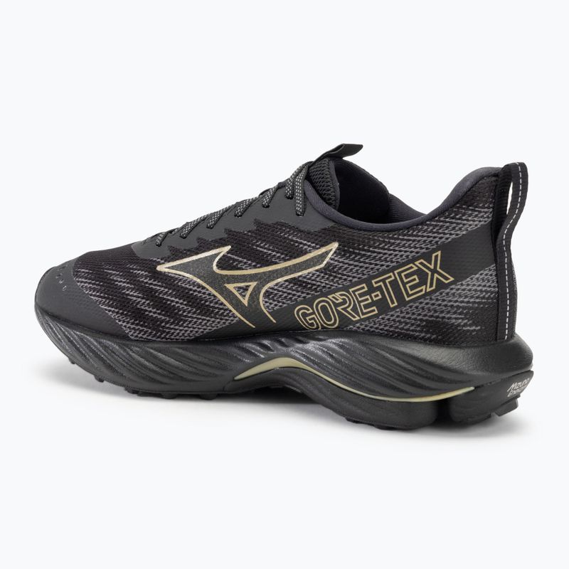 Кросівки для бігу чоловічі Mizuno Wave Rider GTX 2 black/golden halo/quiet shade 3