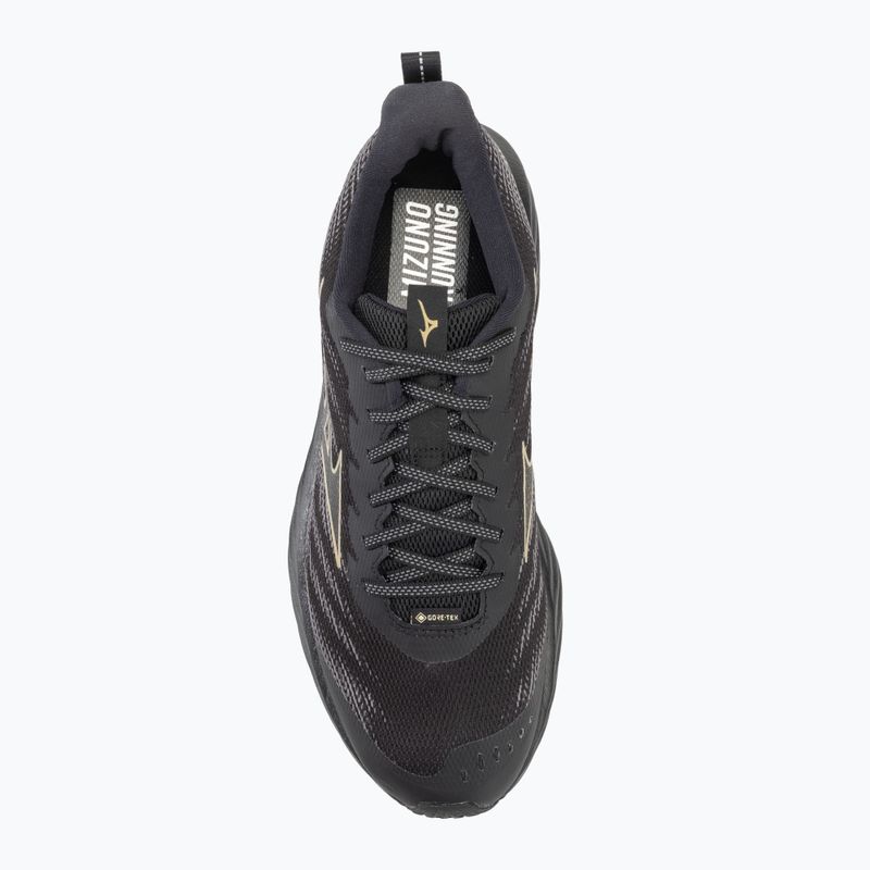 Кросівки для бігу чоловічі Mizuno Wave Rider GTX 2 black/golden halo/quiet shade 5