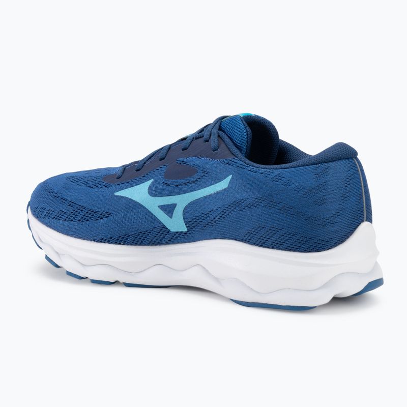 Кросівки для бігу чоловічі Mizuno Wave Serene classic blue/mercury blue/white 3