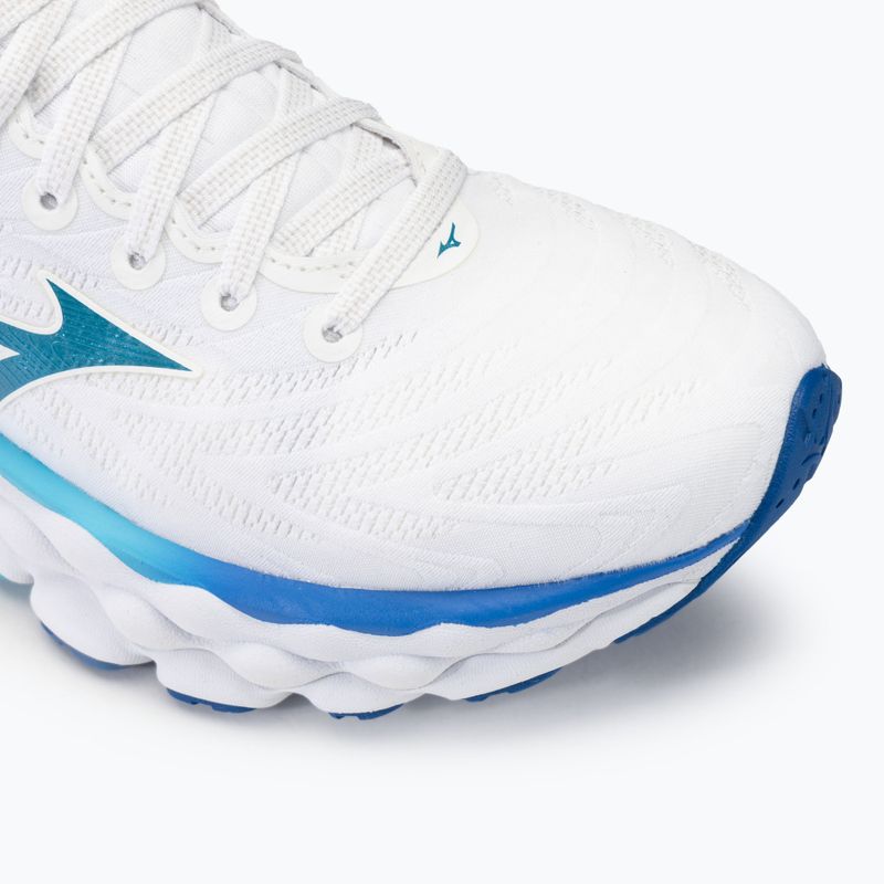 Кросівки для бігу жіночі Mizuno Wave Sky 8 white/laser blue/mugen blue 7