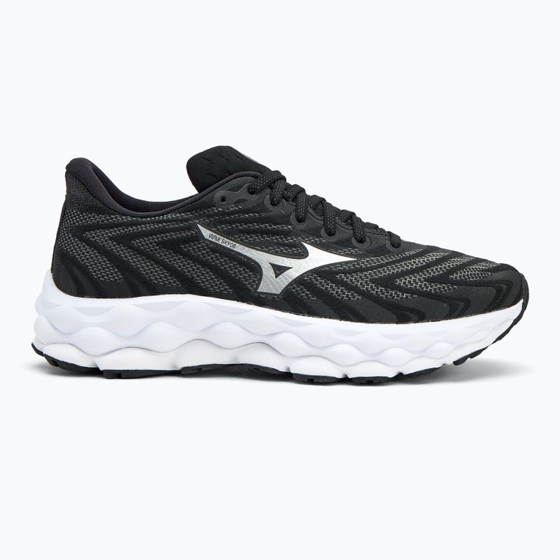 Кросівки для бігу жіночі Mizuno Wave Sky 8 black/silver/white 2