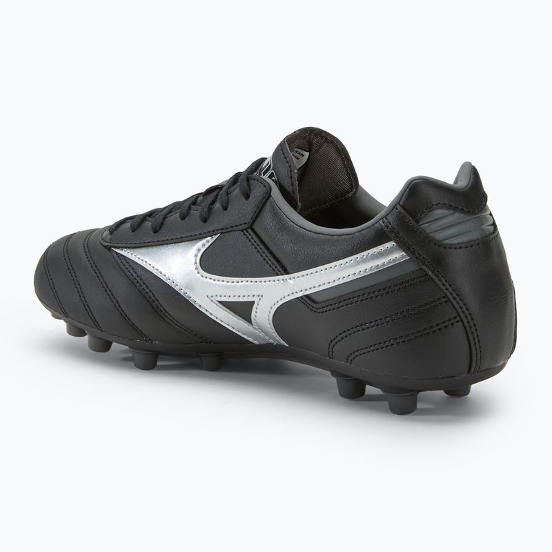 Кросівки футбольні чоловічі Mizuno Morelia II Pro AG black/galaxy silver/dark shadow 3