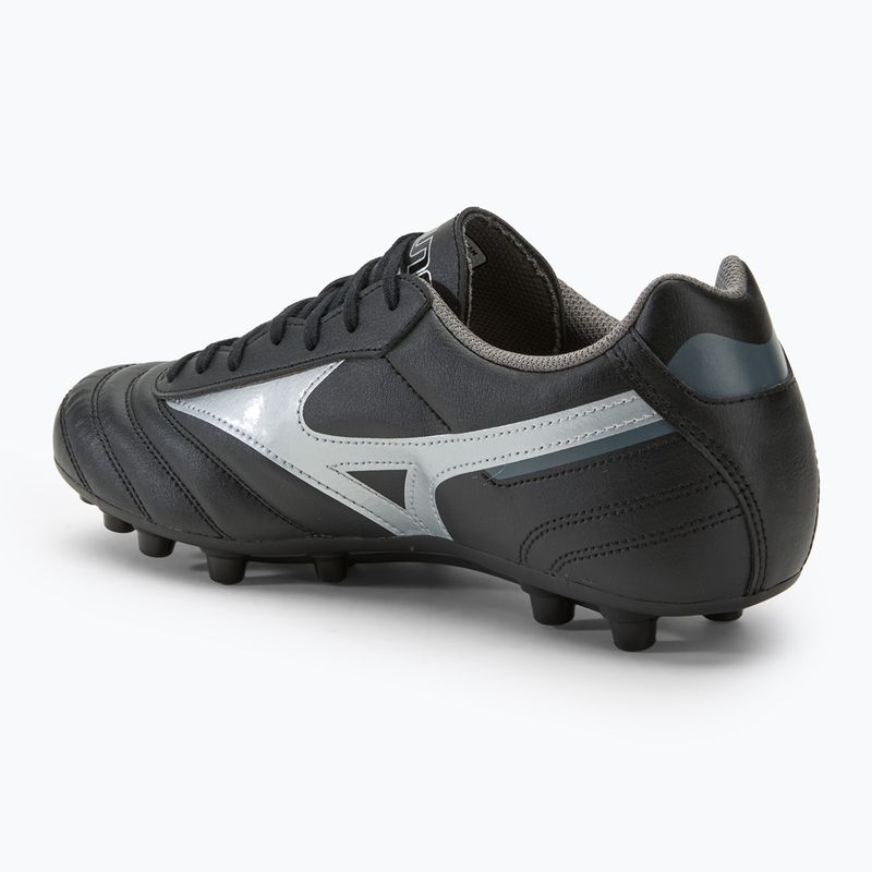 Кросівки футбольні чоловічі Mizuno Morelia II Club AG black/galaxy silver/dark shadow 3