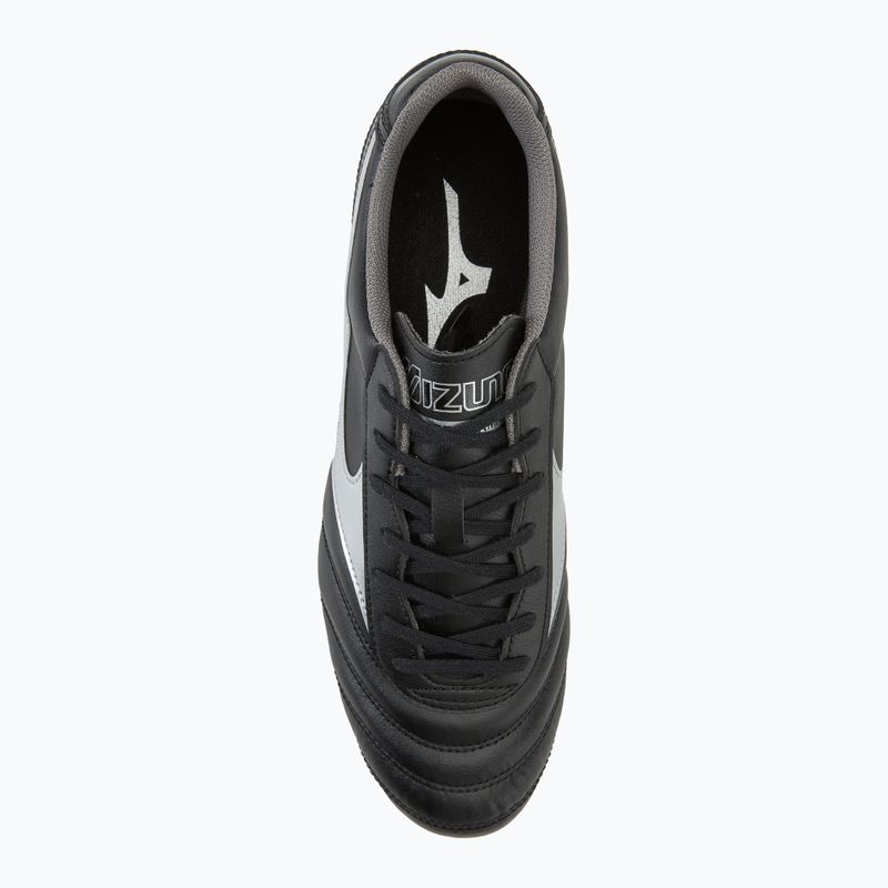 Кросівки футбольні чоловічі Mizuno Morelia II Club AG black/galaxy silver/dark shadow 5