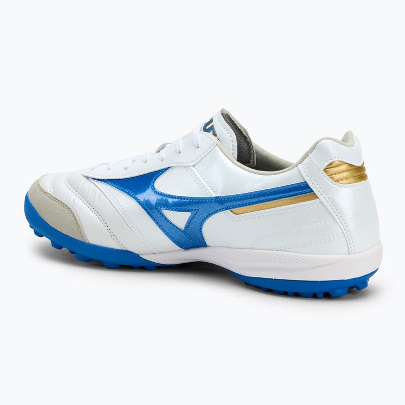 Кросівки футбольні чоловічі Mizuno Morelia Sala Elite TF white/laser blue/gold 3