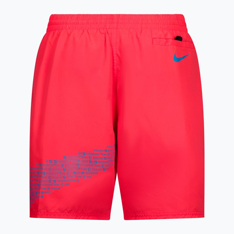 Шорти для плавання чоловічі Nike Matrix Logo 7" червоні NESSA521 2