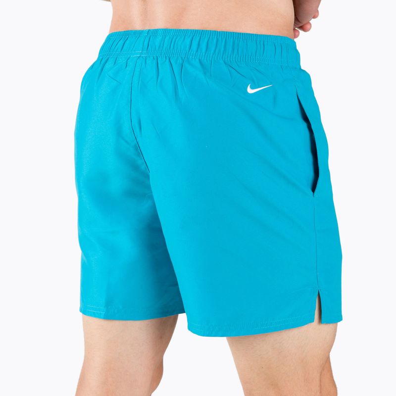 Шорти для плавання чоловічі Nike Logo Solid 5" Volley блакитні NESSA566-406 3