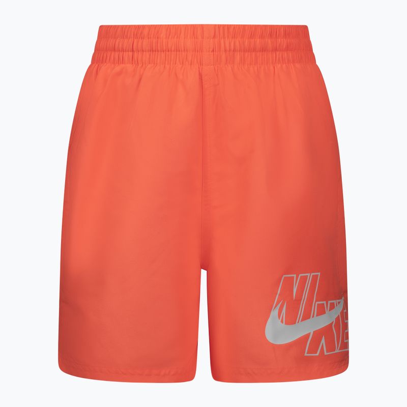 Шорти для плавання дитячі Nike Logo Solid Lap помаранчеві NESSA771-821