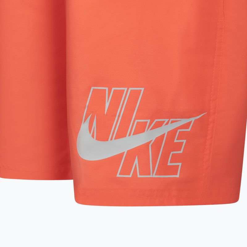 Шорти для плавання дитячі Nike Logo Solid Lap помаранчеві NESSA771-821 3