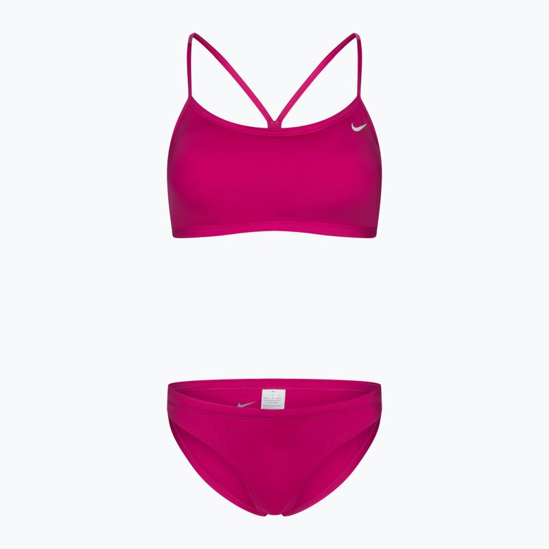 Купальник роздільний жіночий Nike Essential Sports Bikini рожевий NESSA211