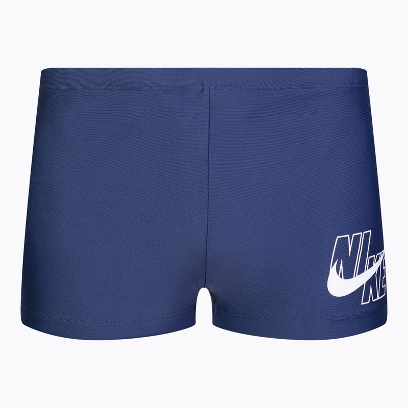 Боксери купальні чоловічі Nike Logo Aquashort сині NESSA547