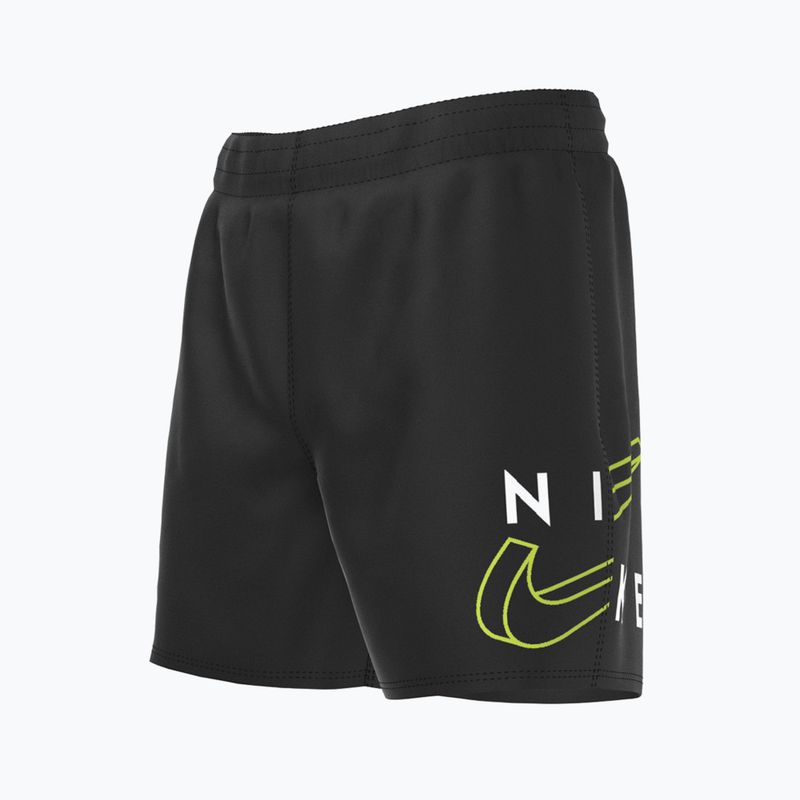 Шорти для плавання дитячі Nike Split Logo 4" Volley чорні NESSC786-001 5