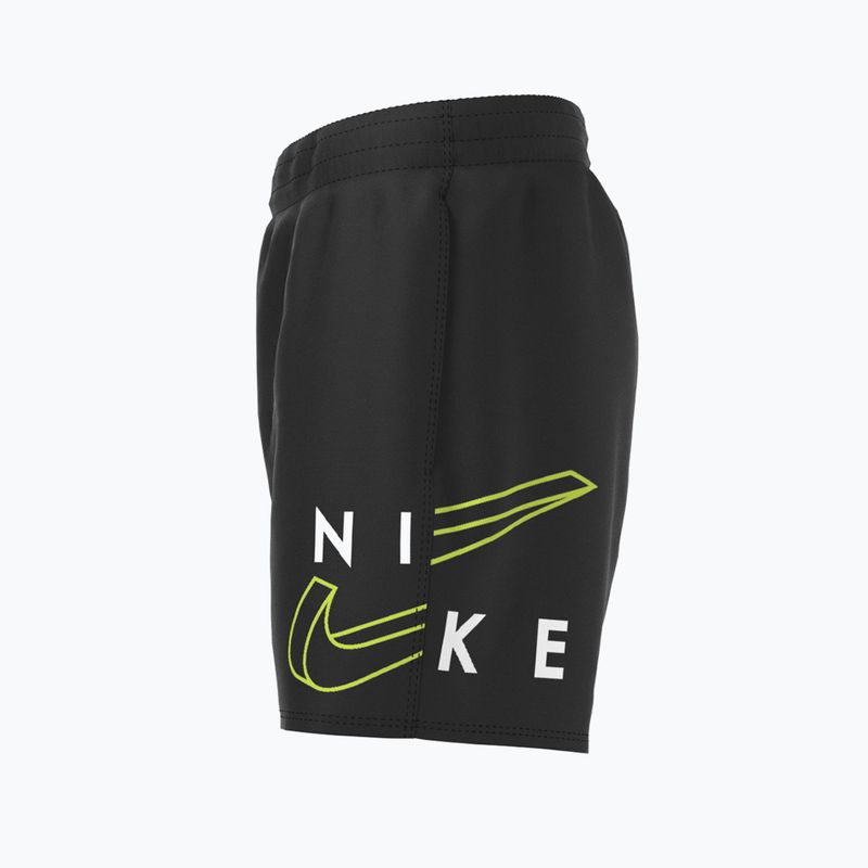 Шорти для плавання дитячі Nike Split Logo 4" Volley чорні NESSC786-001 6