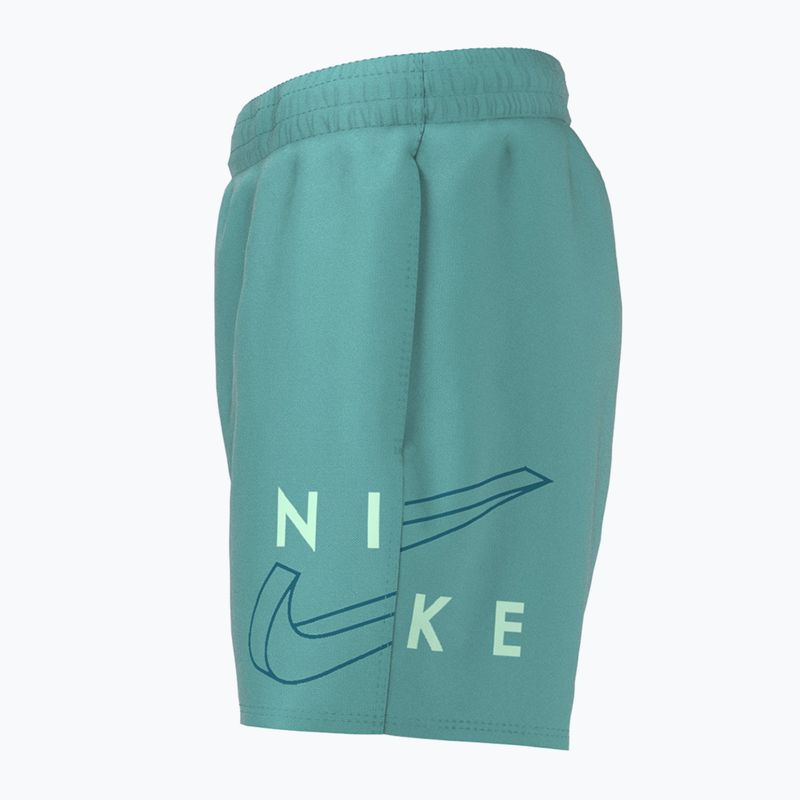 Шорти для плавання дитячі Nike Split Logo 4" Volley зелені NESSC786-339 7