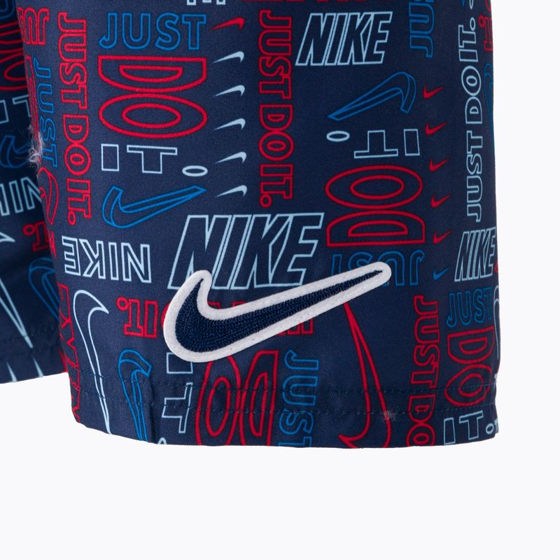 Шорти для плавання дитячі Nike Logo Mashup 8" Volley сині NESSC791-440 3