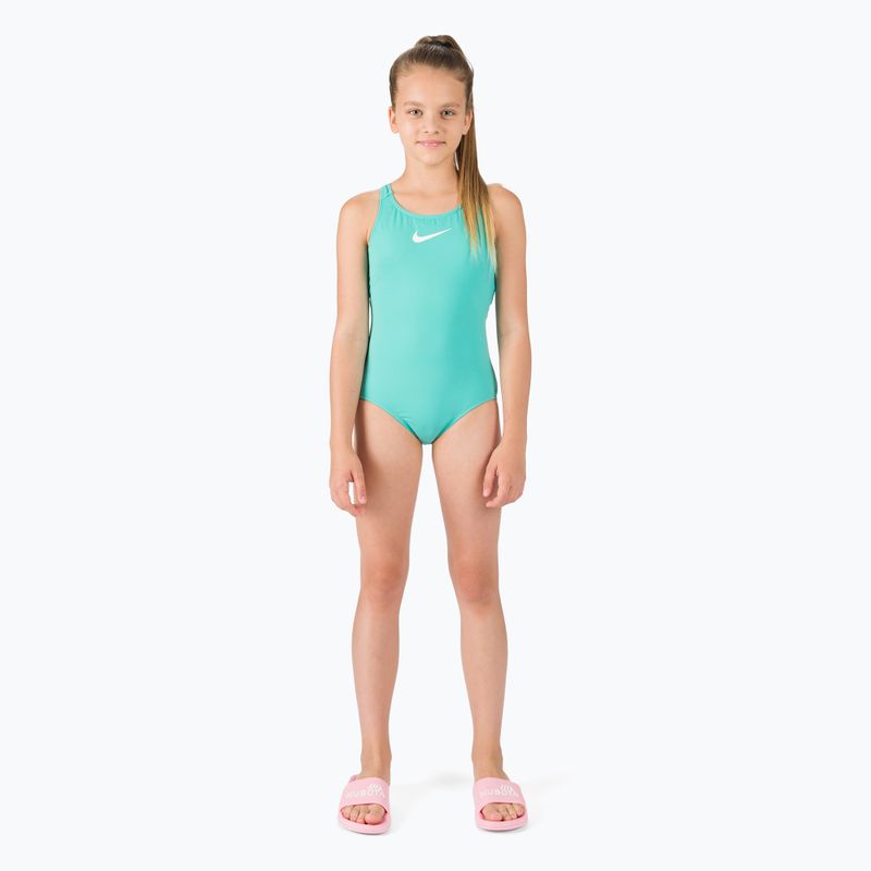 Купальник суцільний дитячий  Nike Essential Racerback зелений NESSB711-339 2