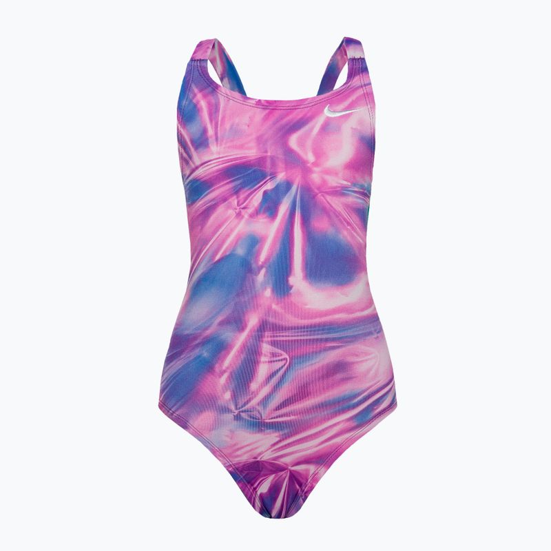 Купальник суцільний дитячий  Nike Multiple Print Fastback кольоровий NESSC755-989