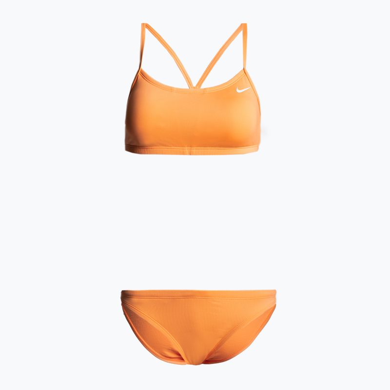 Купальник роздільний жіночий Nike Essential Sports Bikini помаранчевий NESSA211-832
