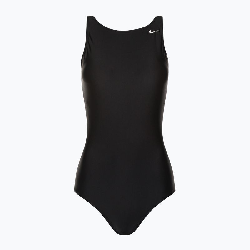 Купальник суцільний жіночий Nike Hydralock Sculpt U-Back чорний NESSC200-001