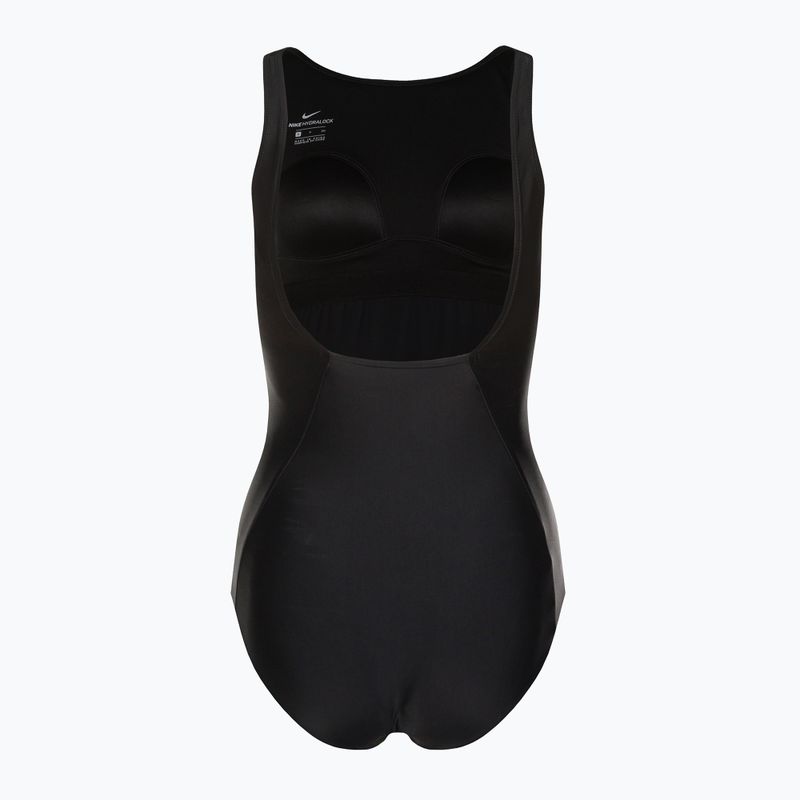 Купальник суцільний жіночий Nike Hydralock Sculpt U-Back чорний NESSC200-001 2